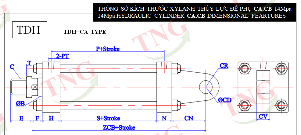 Xilanh vuông TDH-CA