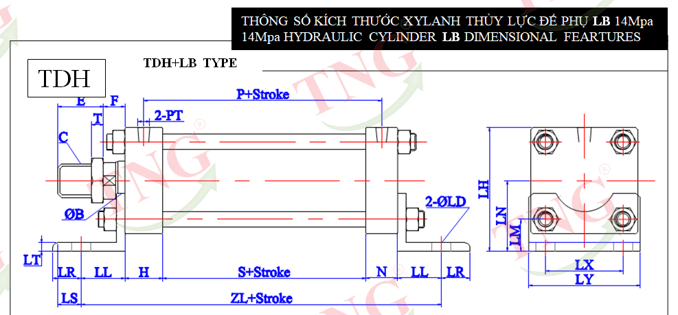 Xilanh vuông TDH-LB