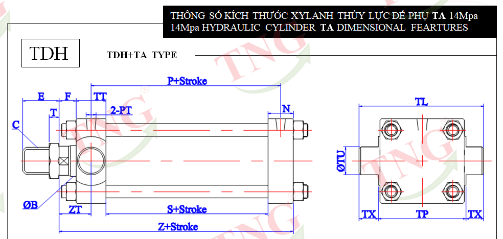 Xilanh vuông TDH-TA