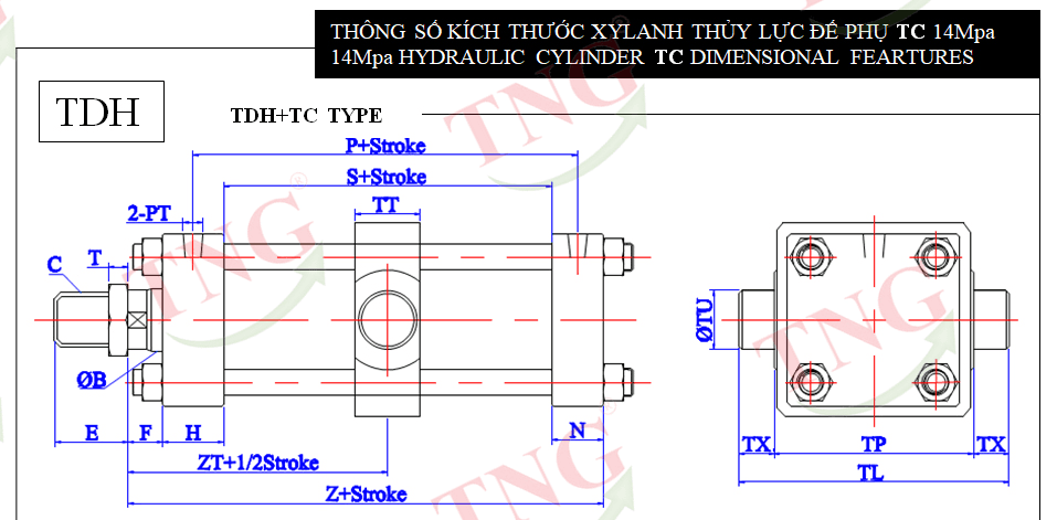 Xilanh vuông TDH-TC